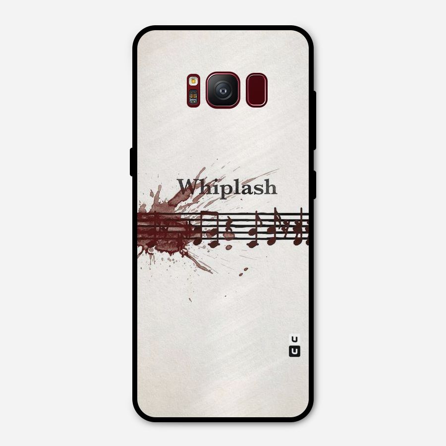 Music Notes Splash Metal Back Case for Galaxy S8