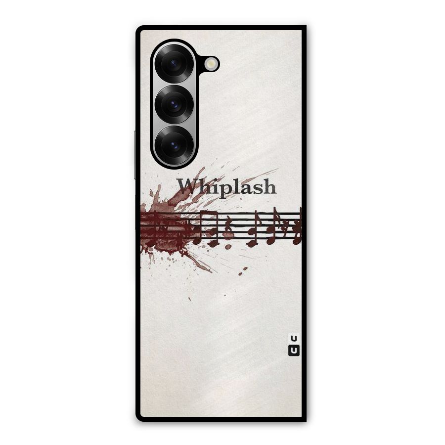 Music Notes Splash Metal Back Case for Galaxy Z Fold6