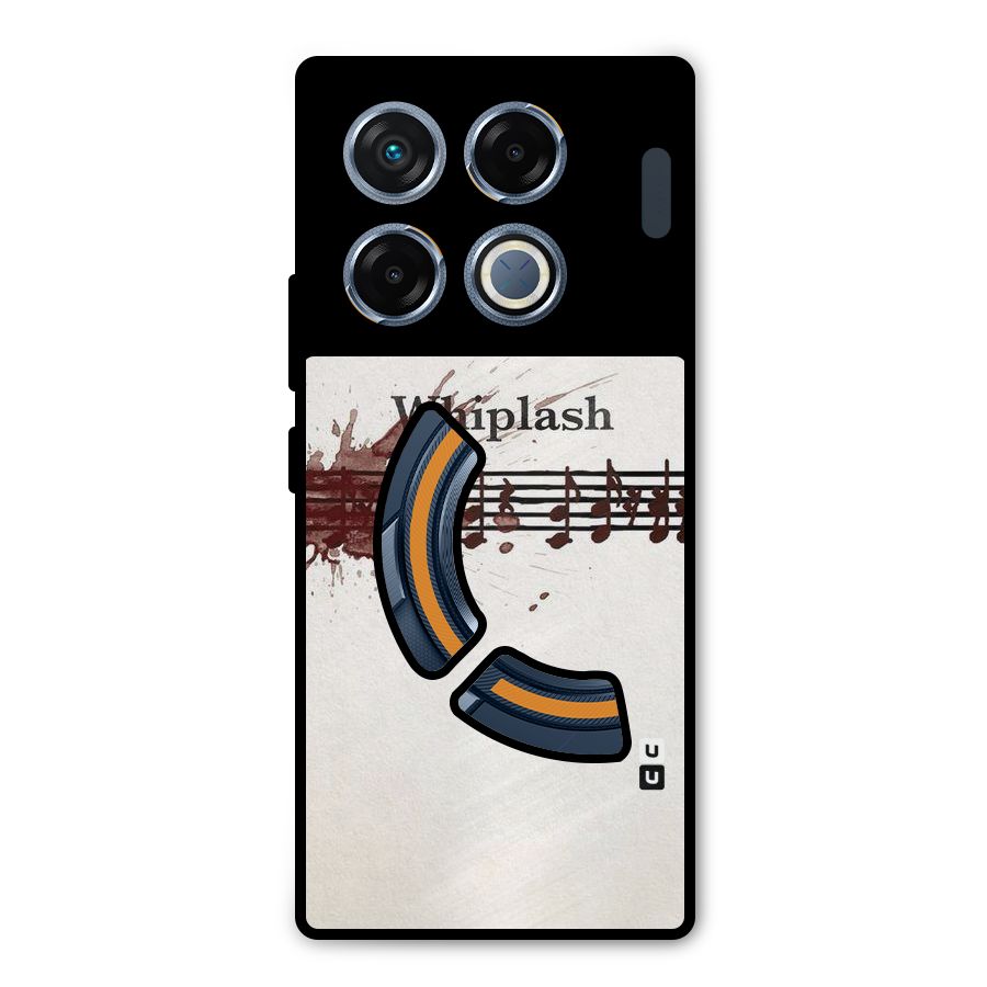 Music Notes Splash Metal Back Case for Infinix GT 20 Pro