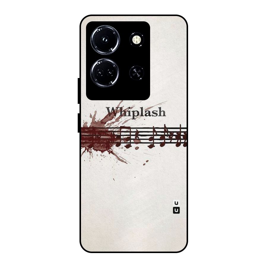 Music Notes Splash Metal Back Case for Infinix Note 30 5G