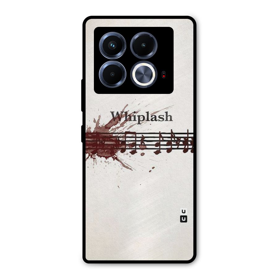 Music Notes Splash Metal Back Case for Infinix Note 40 5G