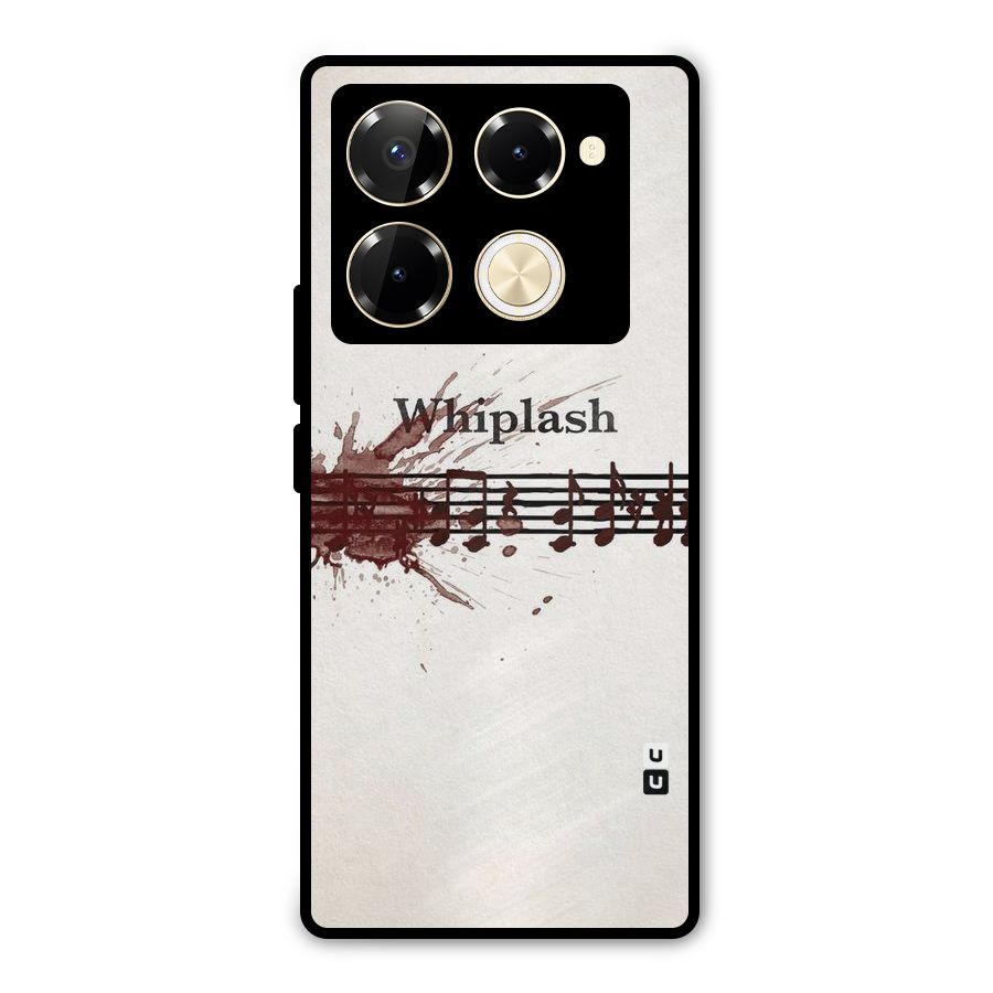 Music Notes Splash Metal Back Case for Infinix Note 40 Pro Plus