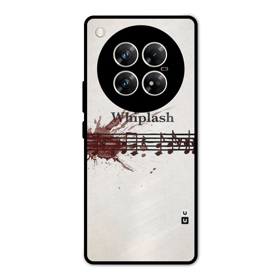 Music Notes Splash Metal Back Case for Infinix Zero 40 5G