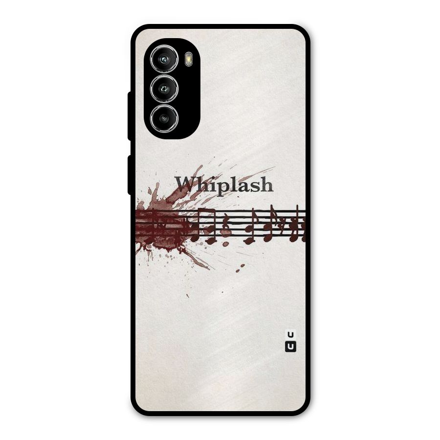 Music Notes Splash Metal Back Case for Moto G52