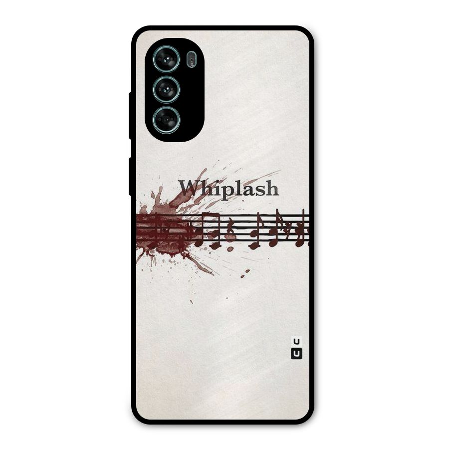 Music Notes Splash Metal Back Case for Moto G62