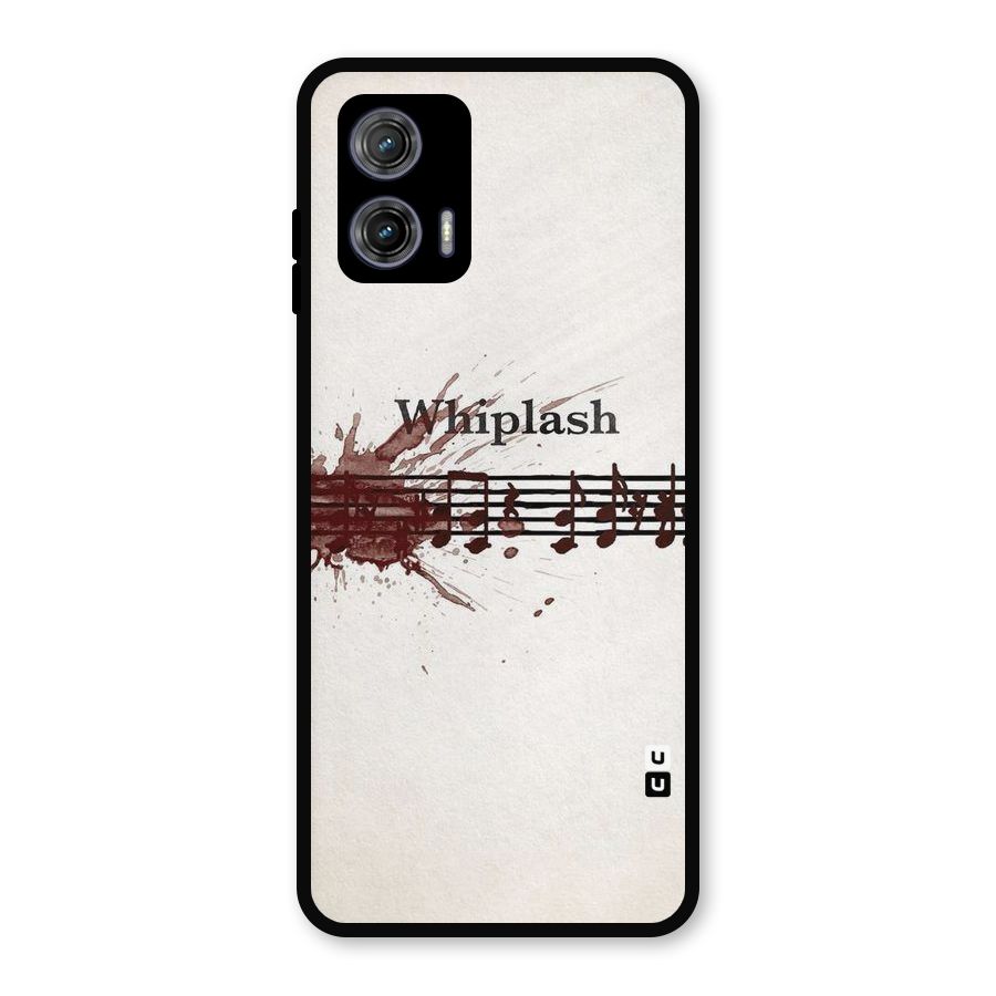 Music Notes Splash Metal Back Case for Moto G73