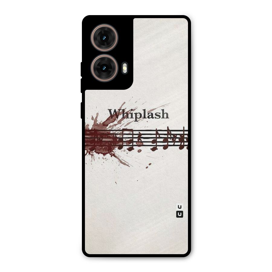 Music Notes Splash Metal Back Case for Moto G85