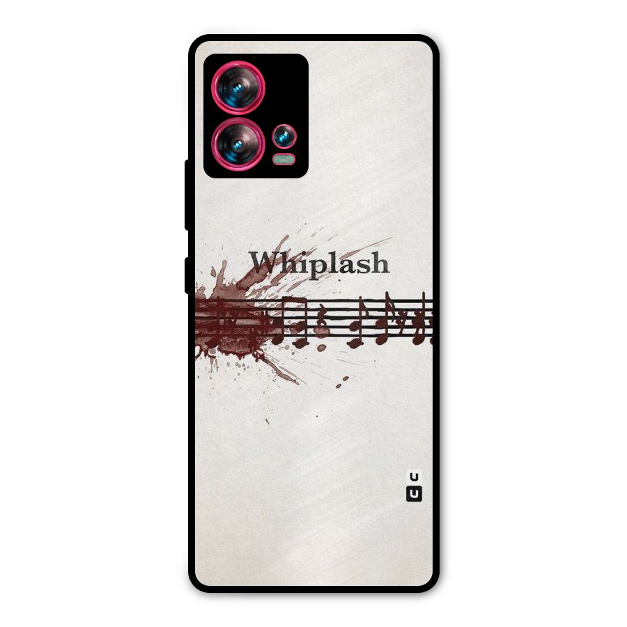 Music Notes Splash Metal Back Case for Motorola Edge 30 Fusion