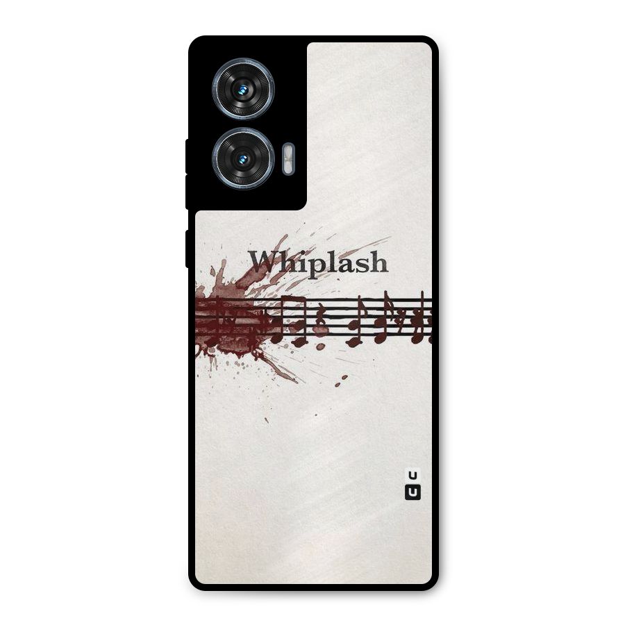 Music Notes Splash Metal Back Case for Motorola Edge 50 Fusion