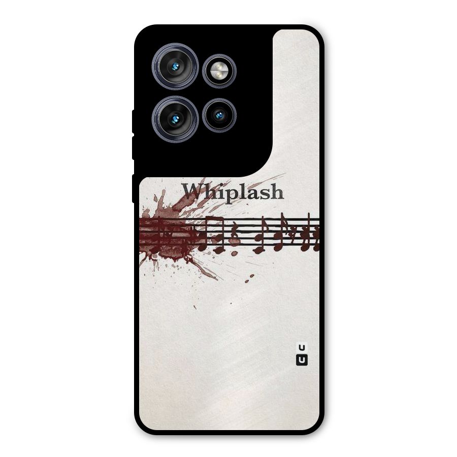 Music Notes Splash Metal Back Case for Motorola Edge 50 Neo