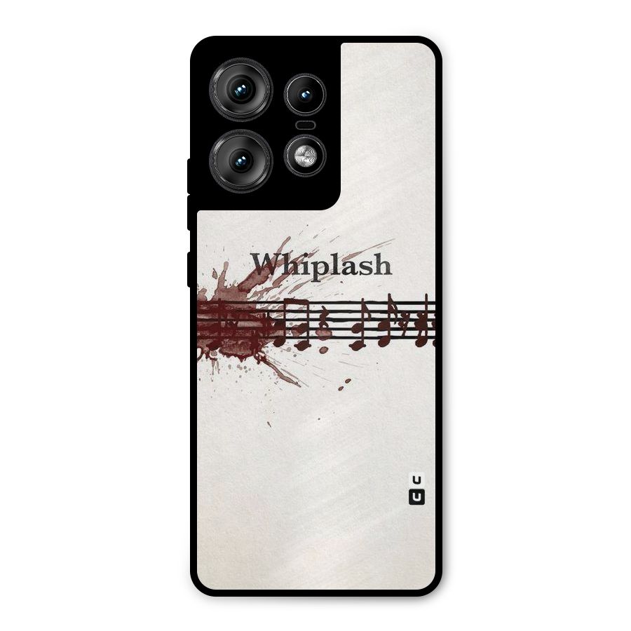Music Notes Splash Metal Back Case for Motorola Edge 50 Pro
