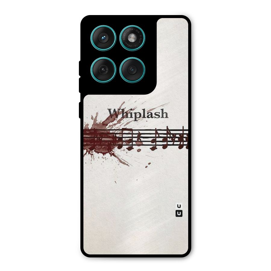 Music Notes Splash Metal Back Case for Motorola Edge 60 Fusion