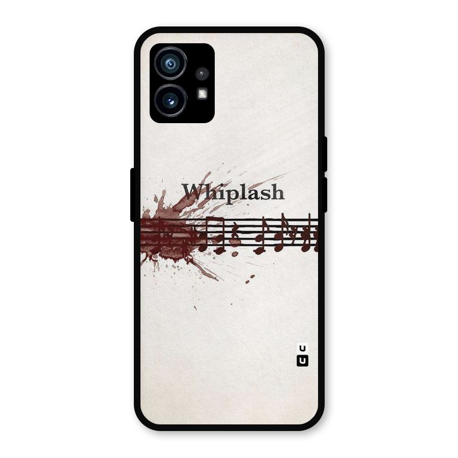 Music Notes Splash Metal Back Case for Nothing Phone 1