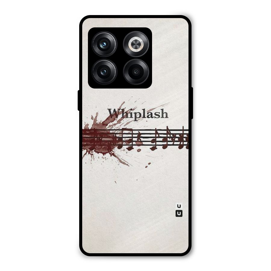 Music Notes Splash Metal Back Case for OnePlus 10T