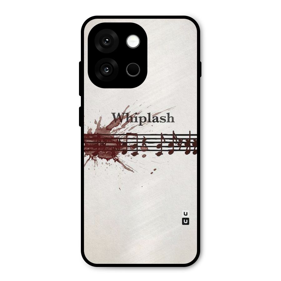 Music Notes Splash Metal Back Case for OnePlus 13s