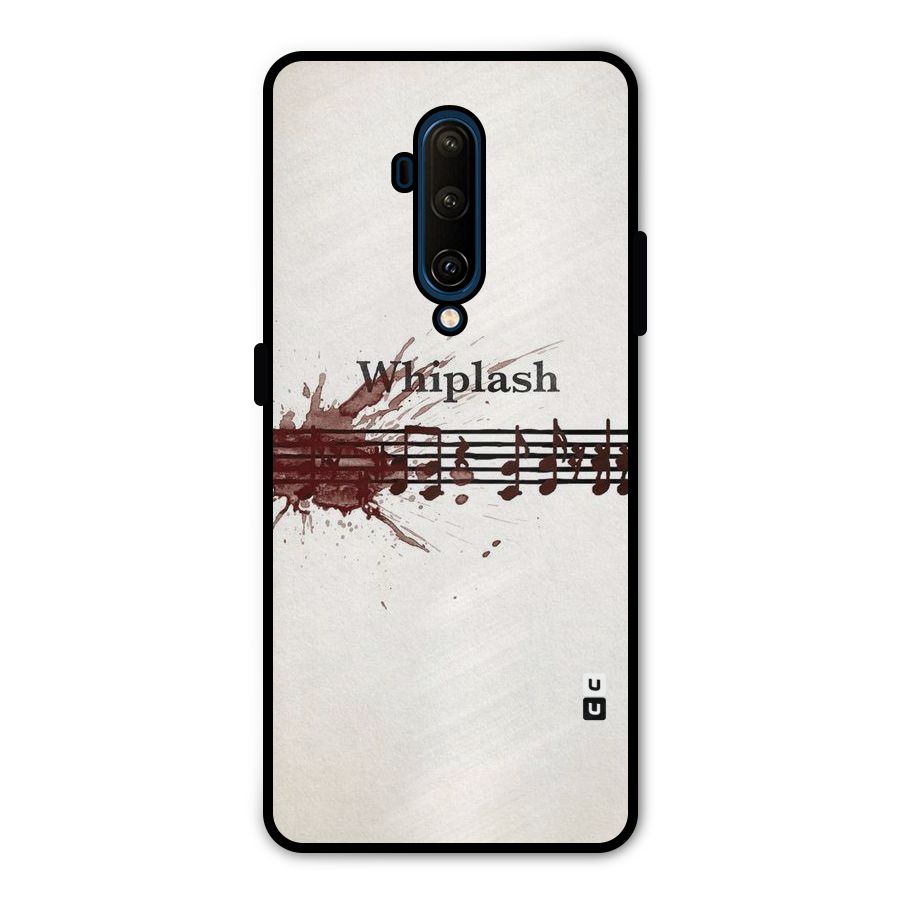 Music Notes Splash Metal Back Case for OnePlus 7T Pro