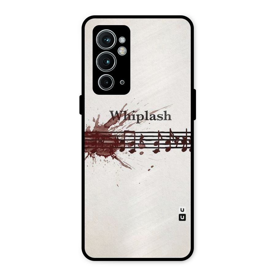 Music Notes Splash Metal Back Case for OnePlus 9RT 5G