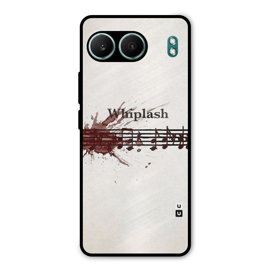 Music Notes Splash Metal Back Case for OnePlus Nord 4