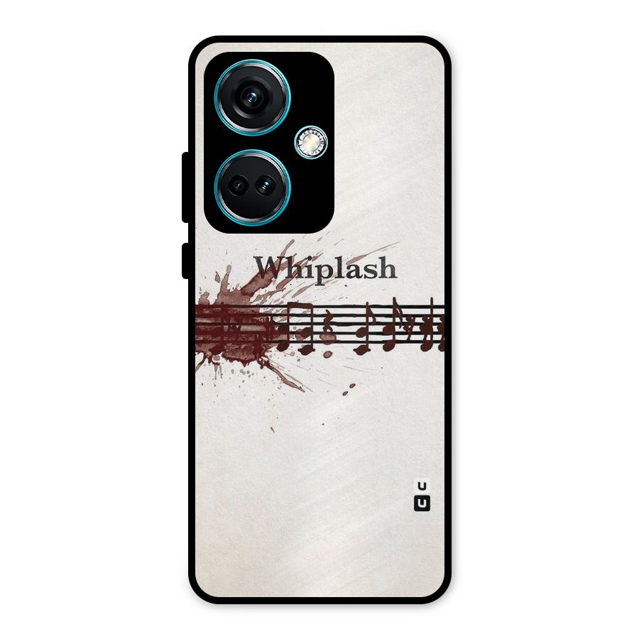 Music Notes Splash Metal Back Case for OnePlus Nord CE 3 5G