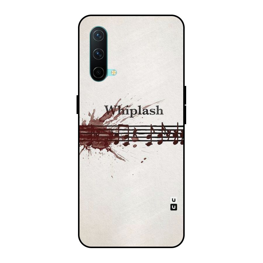 Music Notes Splash Metal Back Case for OnePlus Nord CE 5G
