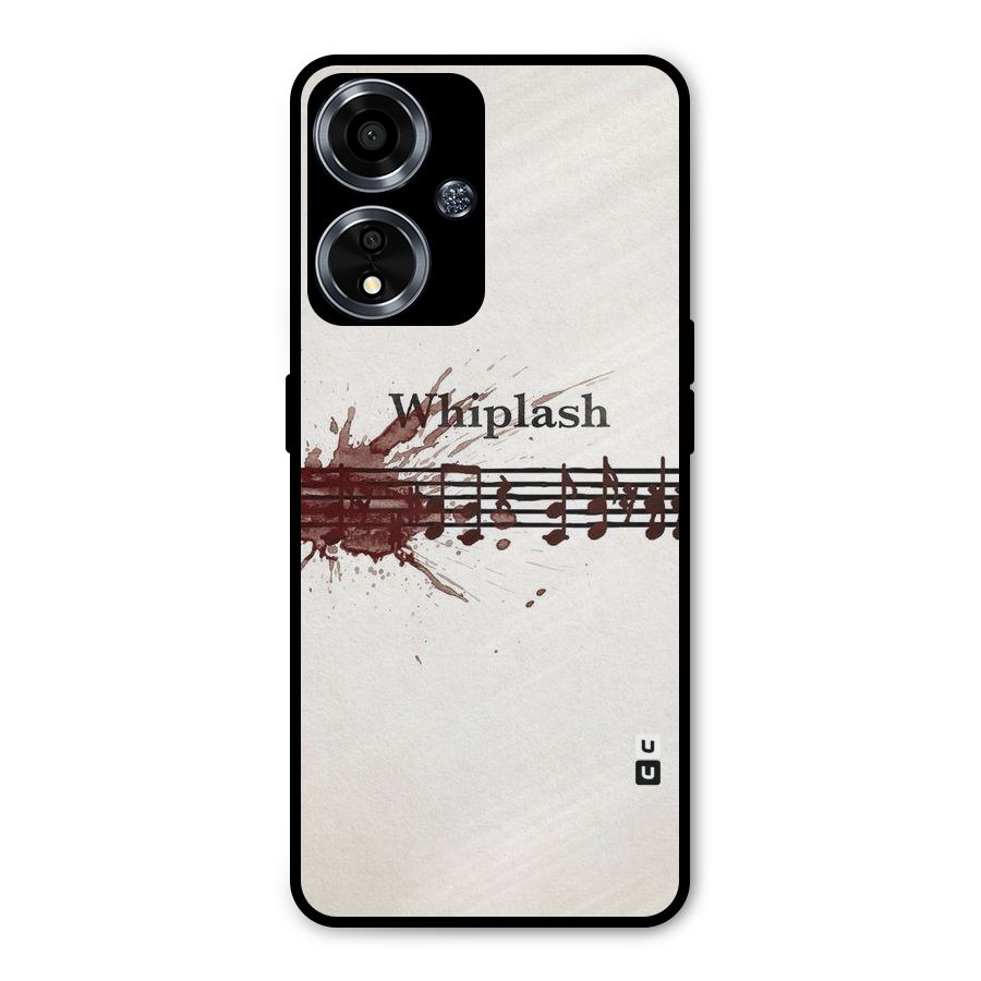 Music Notes Splash Metal Back Case for Oppo A59