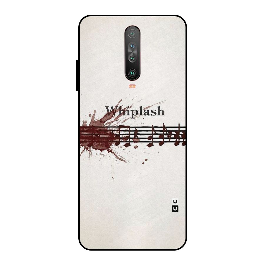 Music Notes Splash Metal Back Case for Poco X2
