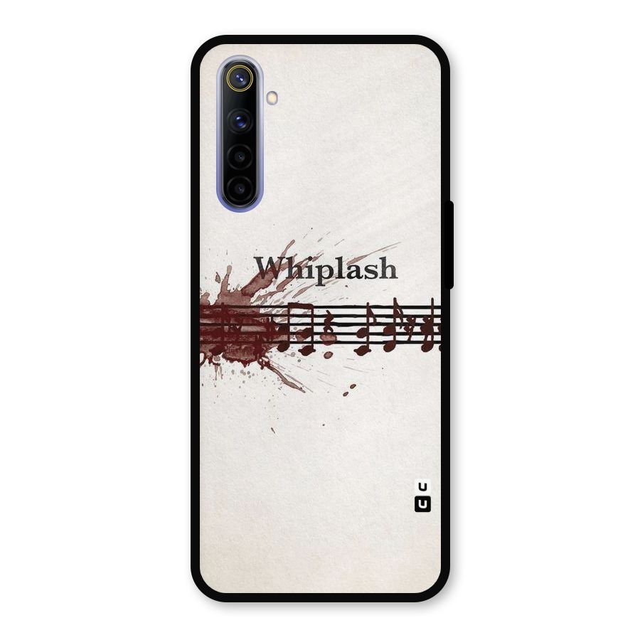 Music Notes Splash Metal Back Case for Realme 6