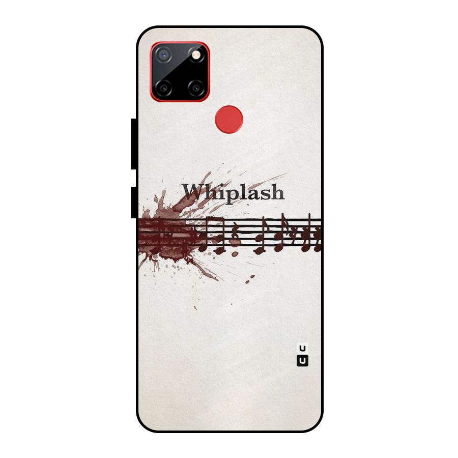 Music Notes Splash Metal Back Case for Realme C12