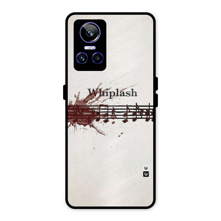 Music Notes Splash Metal Back Case for Realme GT Neo 3