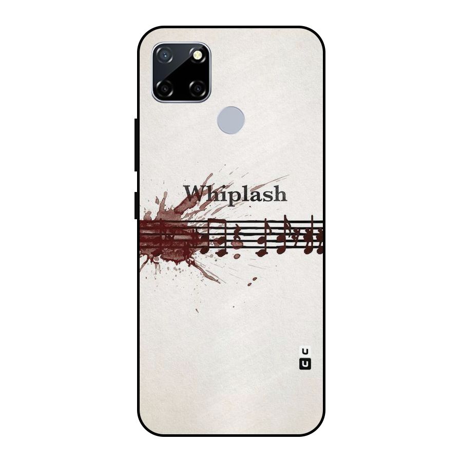 Music Notes Splash Metal Back Case for Realme Narzo 20