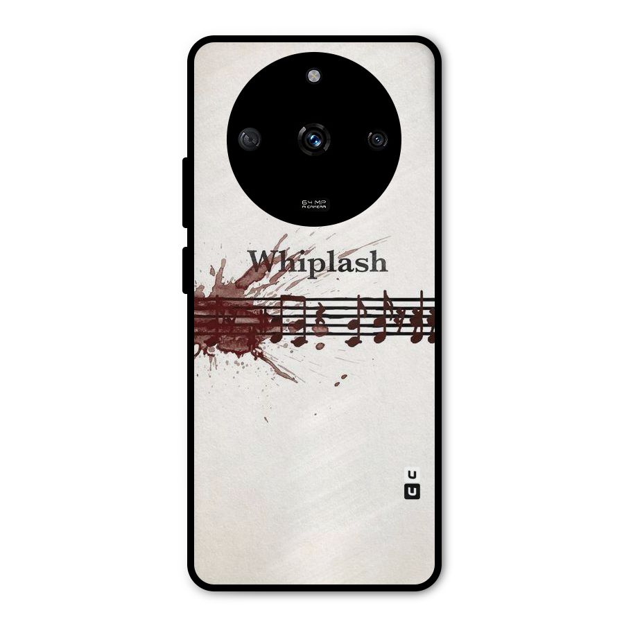 Music Notes Splash Metal Back Case for Realme Narzo 60 5G