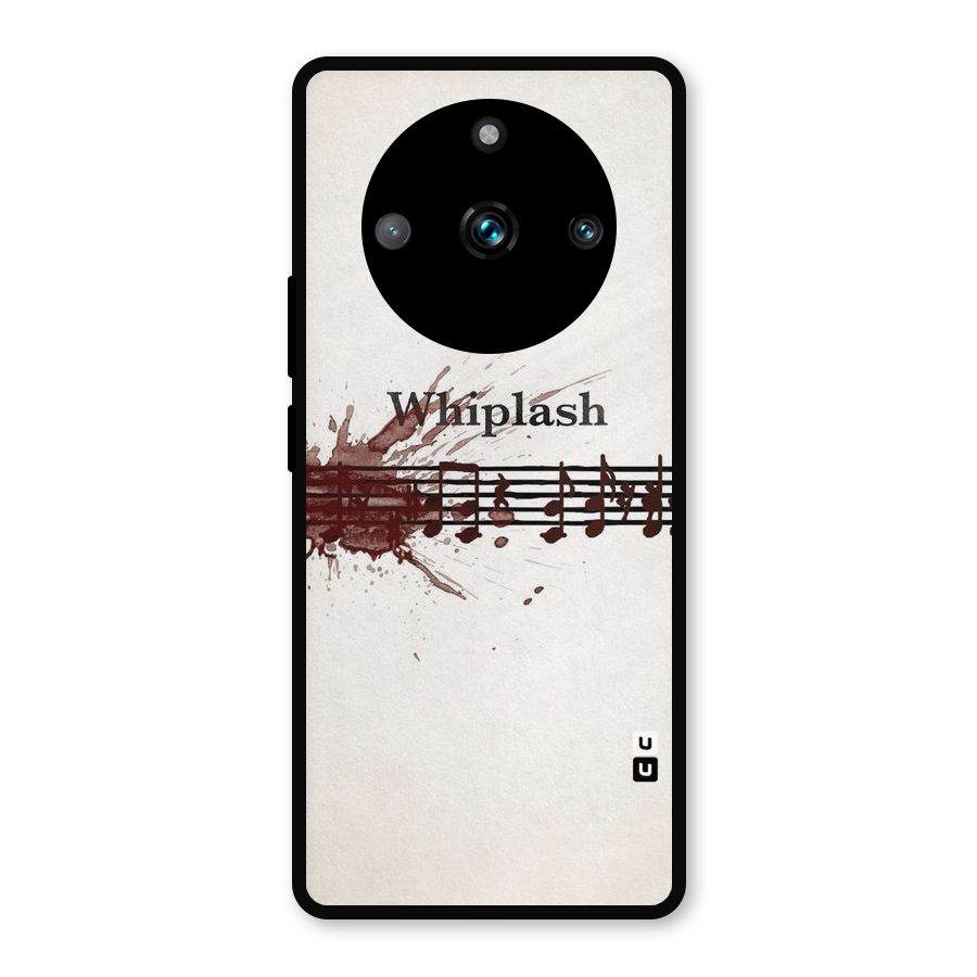 Music Notes Splash Metal Back Case for Realme Narzo 60 Pro