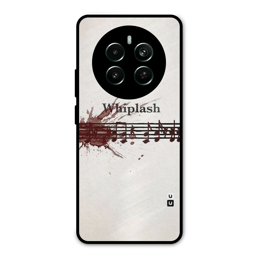 Music Notes Splash Metal Back Case for Realme Narzo 70 Pro