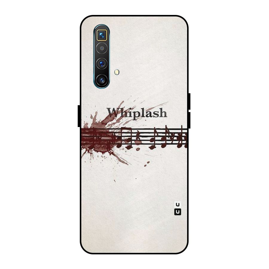 Music Notes Splash Metal Back Case for Realme X3