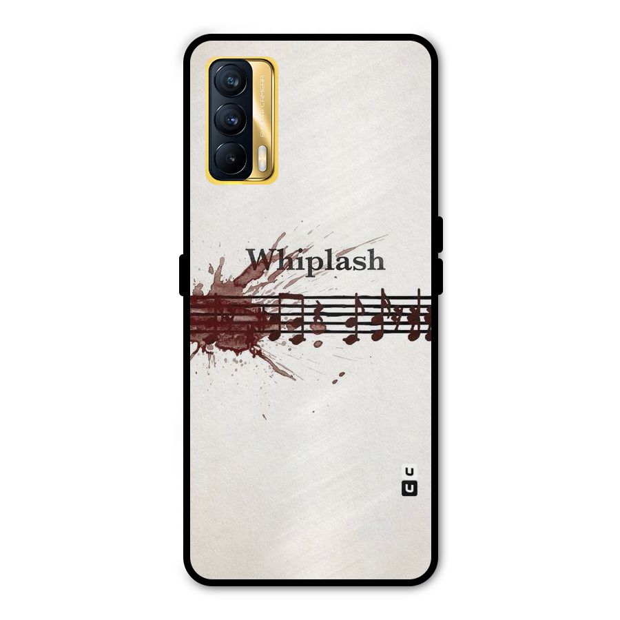 Music Notes Splash Metal Back Case for Realme X7