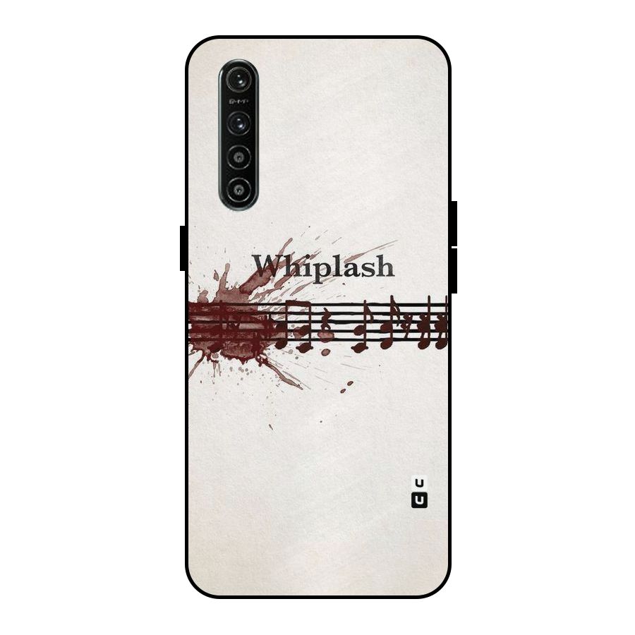 Music Notes Splash Metal Back Case for Realme XT