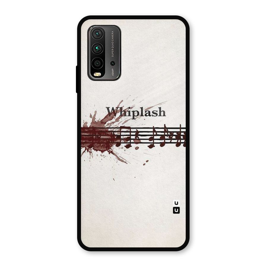 Music Notes Splash Metal Back Case for Redmi 9 Power