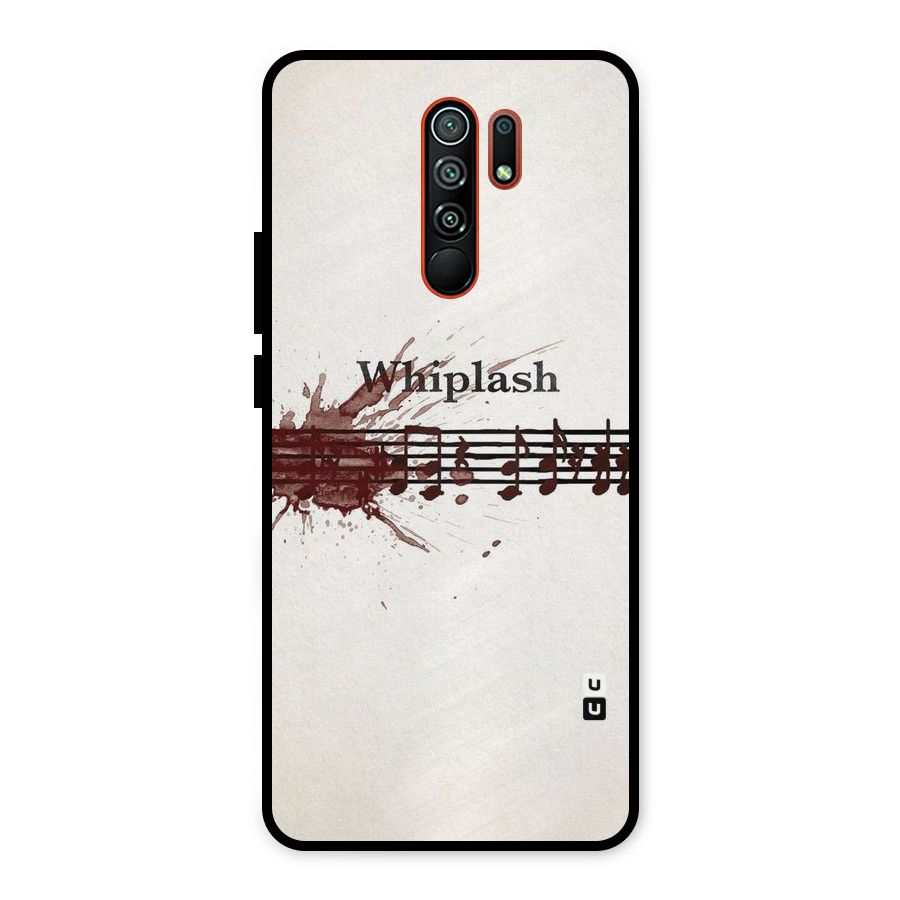 Music Notes Splash Metal Back Case for Redmi 9 Prime