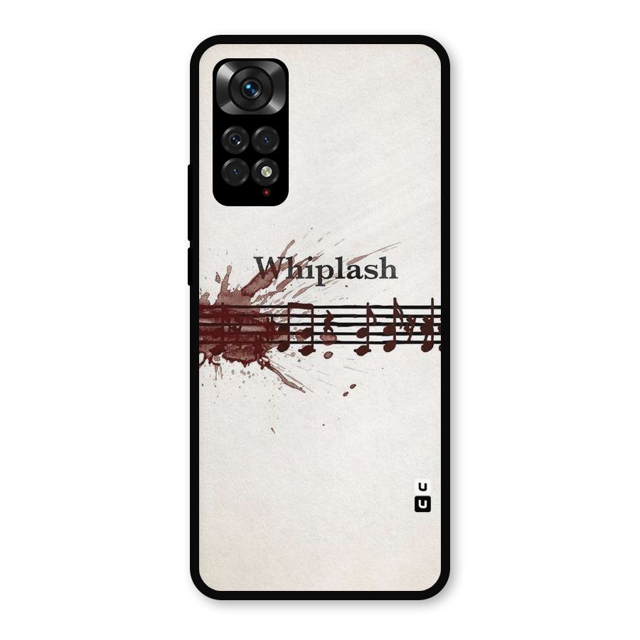 Music Notes Splash Metal Back Case for Redmi Note 11s