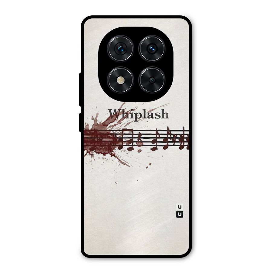 Music Notes Splash Metal Back Case for Redmi Note 14 Pro 5G
