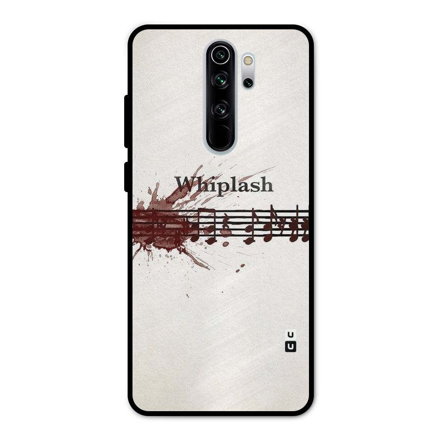 Music Notes Splash Metal Back Case for Redmi Note 8 Pro