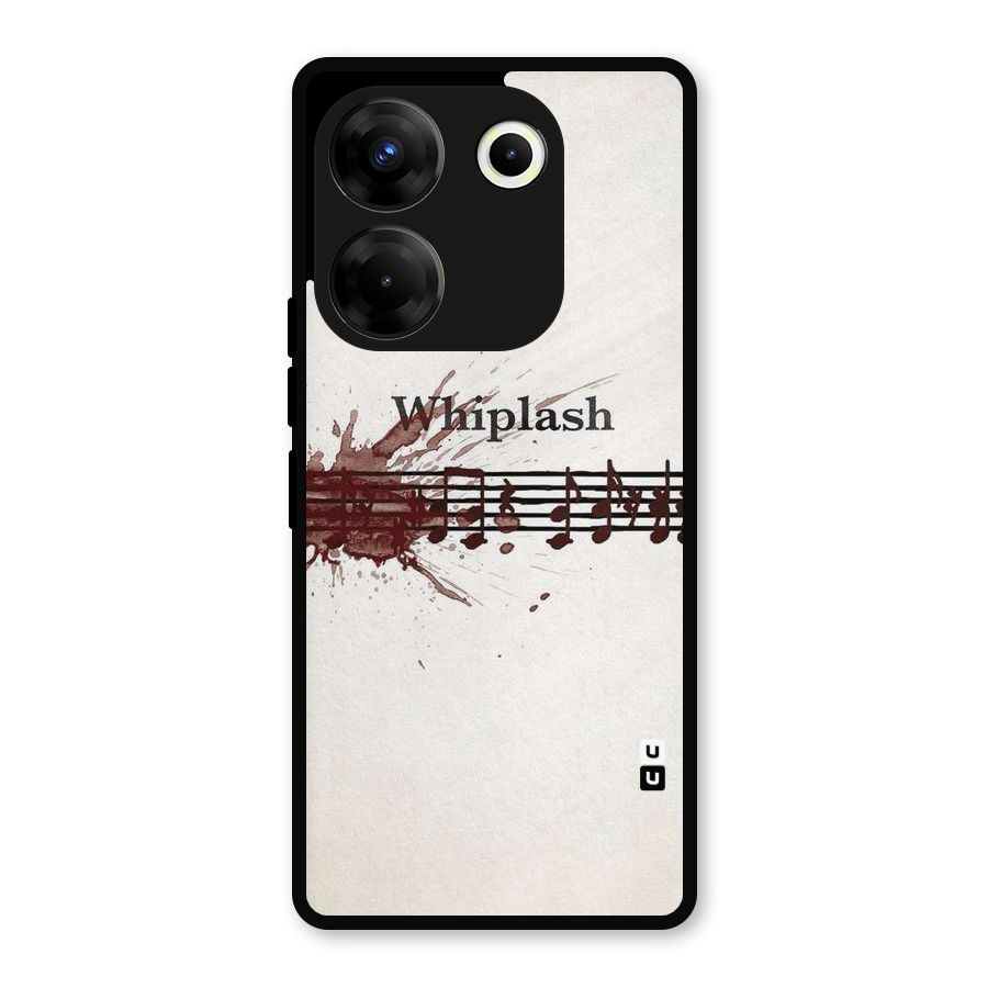 Music Notes Splash Metal Back Case for Tecno Camon 20 Pro