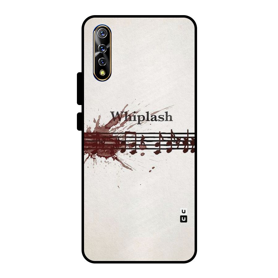 Music Notes Splash Metal Back Case for Vivo S1