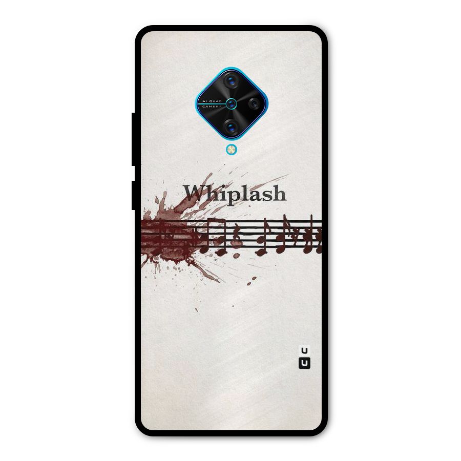Music Notes Splash Metal Back Case for Vivo S1 Pro