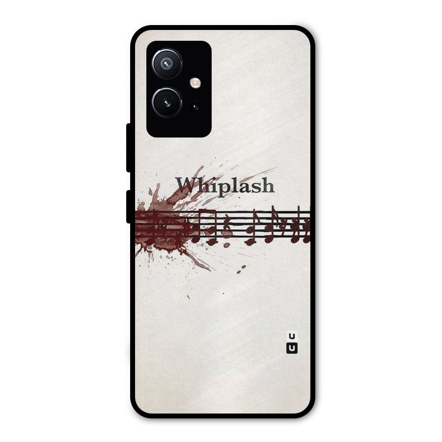 Music Notes Splash Metal Back Case for Vivo T1 5G