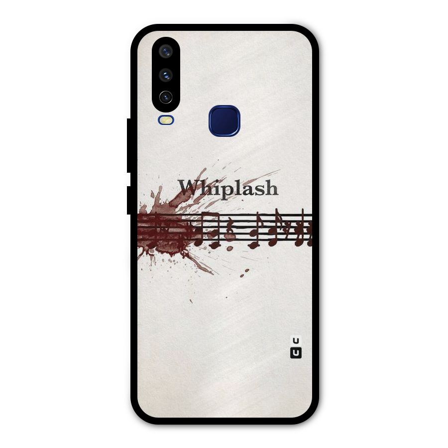 Music Notes Splash Metal Back Case for Vivo V17