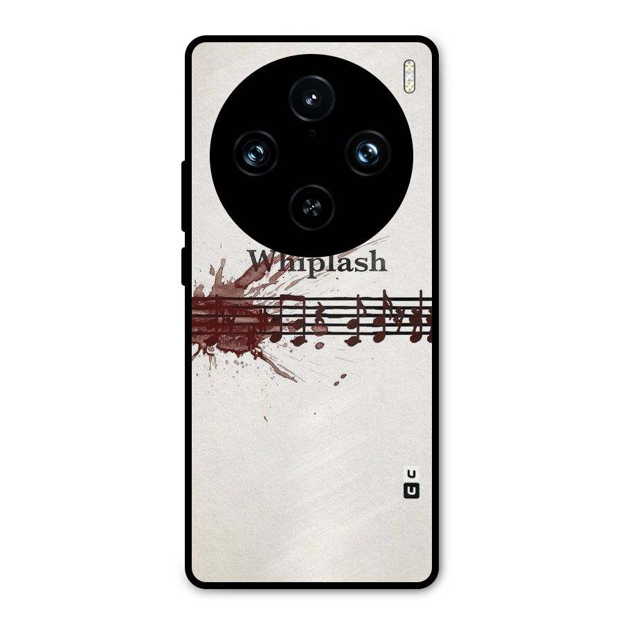 Music Notes Splash Metal Back Case for Vivo X100 Pro