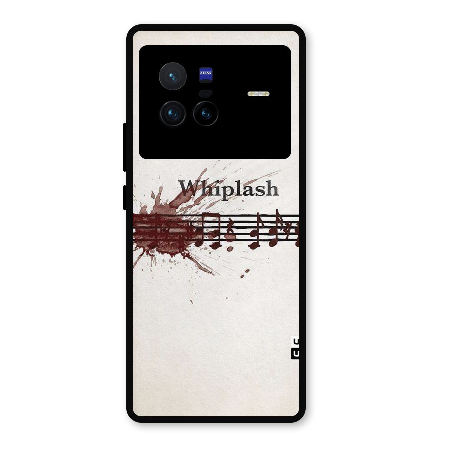 Music Notes Splash Metal Back Case for Vivo X80