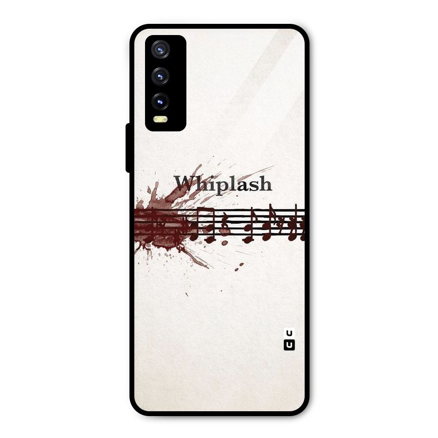 Music Notes Splash Metal Back Case for Vivo Y20g