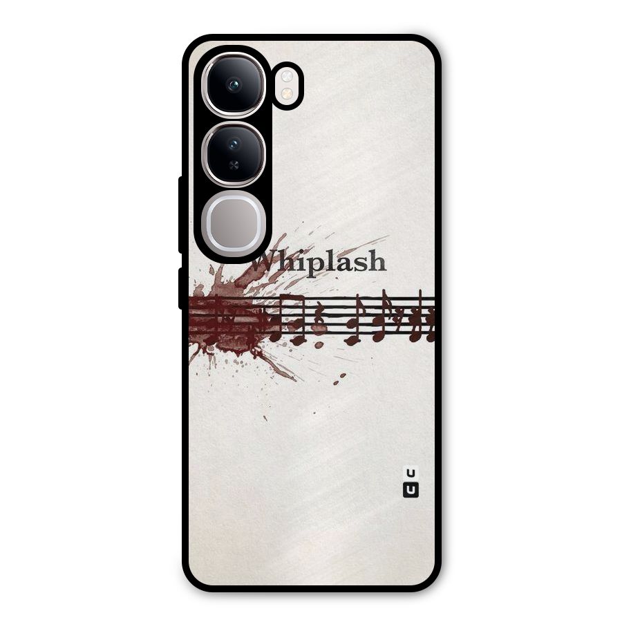 Music Notes Splash Metal Back Case for Vivo Y300